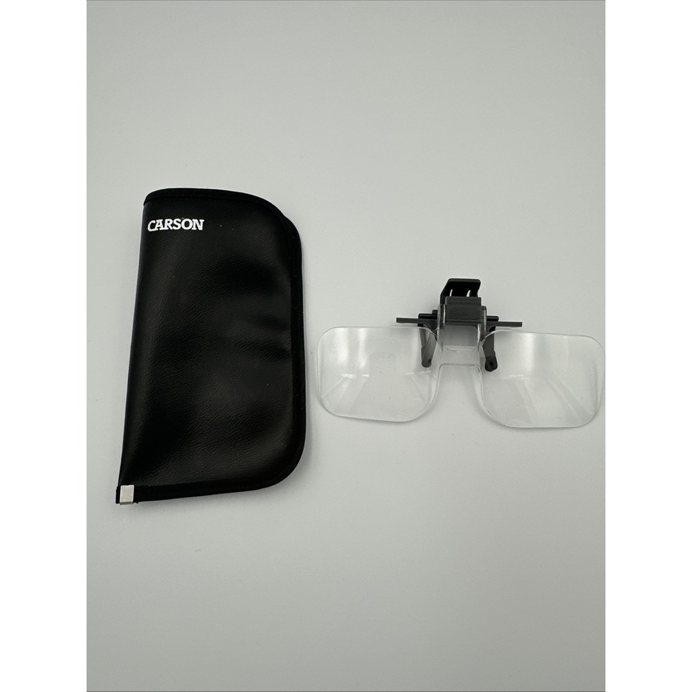 Carson Clip And Flip, Clip-On, Flip-Up Magnifying Lenses For Fly Tying, Reading